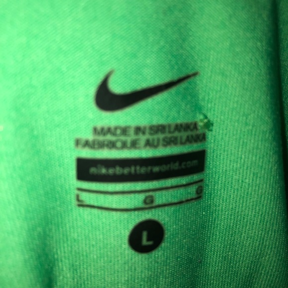 Nike Lime Green Boys Dry Fit Loose Shirt - Picture 3 of 4
